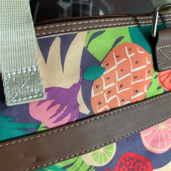 Lily Bloom Colorful Fruit Crossbody Bag 8"x9.5" - Picture 5 of 16